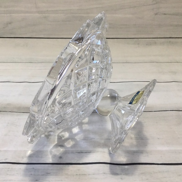 Cut Crystal Candy dish 24% Lead Polonia Made in Poland - Picture 4 of 9